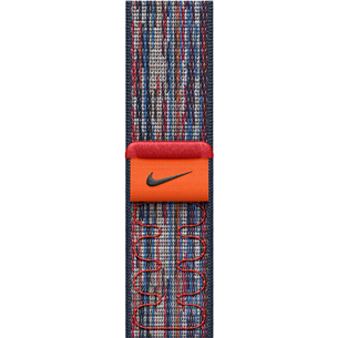 Apple Nike Sport Loop, 42 мм, синий/красный - Ремешок для часов MXU03ZM/A