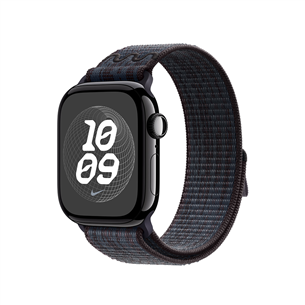 Dirželis Apple Nike Sport Loop, 42mm, black/blue