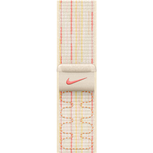 Apple Nike Sport Loop, 42 мм, бежевый/розовый - Ремешок для часов