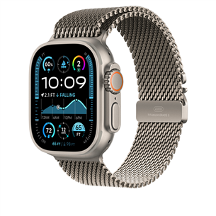 Apple Milanese Loop, 49 mm, Large, natural titanium - Watch band