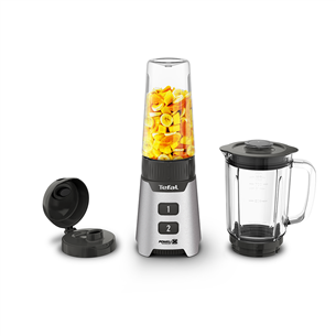 Tefal Minimix, 400 W, silver - Blender + On-the-Go Bottle