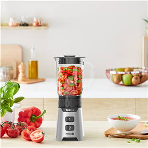 Tefal Minimix, 400 W, серебристый - Блендер + переносной стакан