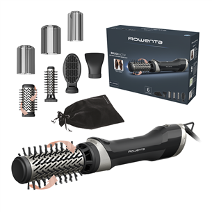 Rowenta Brush Activ, 1000 W, black - Rotating Hot Air Brush