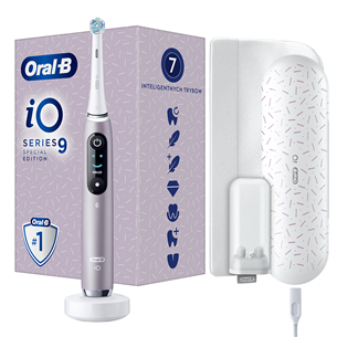 Braun Oral-B iO 9, travel case, rožinis - Elektrinis dantų šepetėlis IO9.ROSEQUARTZ