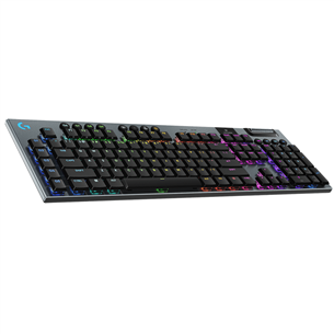 Logitech G915 X Lightspeed, tactile, US, juoda - Belaidė klaviatūra