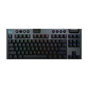 Logitech G915 X Lightspeed, TKL, tactile, US, juoda - Belaidė klaviatūra 920-012721