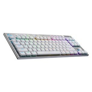 Logitech G915 X Lightspeed, TKL, tactile, US, balta - Belaidė klaviatūra