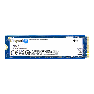 Kingston NV3, 1 TB, M.2, PCIe 4.0, mėlynas - SSD diskas SNV3S/1000G