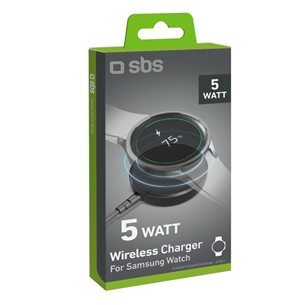 SBS Wireless Charger For Samsung Watch, 5 W, black - Wireless charger