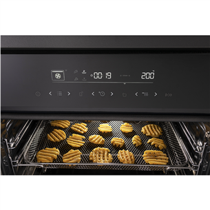 Hisense, 77 L, pyrolytic cleaning, black - Built-in oven