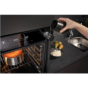 Hisense, 77 L, pyrolytic cleaning, black - Built-in oven