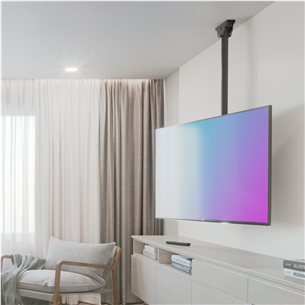 Hama TV Ceiling Mount, 65", максимальный вес 50 кг, черный - Потолочное крепление для телевизора