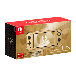 Nintendo Switch Lite Hyrule Edition + 12M NSO - Žaidimų konsolė