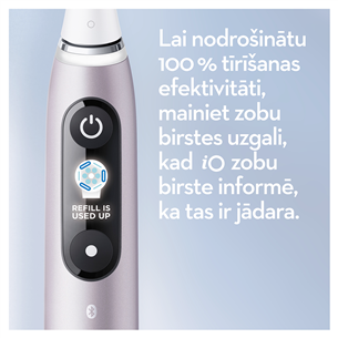 Braun Oral-B iO 9, travel case, rožinis - Elektrinis dantų šepetėlis