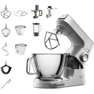 Kenwood Titanium Chef Baker, 5 L/1.6 L, 1200 W, sidabrinis - Virtuvinis kombainas