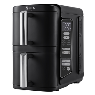 Ninja Double Stack 7,6 L, 2470 W, juoda - Karšto oro gruzdintuvė