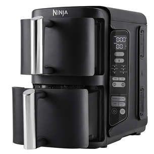 Ninja Double Stack 7,6 L, 2470 W, juoda - Karšto oro gruzdintuvė