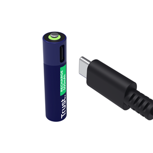 Trust USB-C rechargeable AAA batteries, 4 vnt. – Įkraunamos baterijos