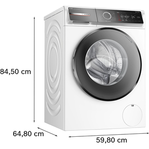 Bosch, Seeria 8, iDos, 10 кг, глубина 59 см, 1600 об/мин - Стиральная машина с передней загрузкой