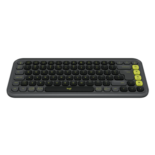 Logitech POP Icon Keys, US, graphite/green - Wireless keyboard