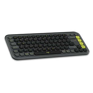 Logitech POP Icon Keys, US, graphite/green - Wireless keyboard