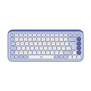 Belaidė klaviatūra Logitech POP Icon Keys, US, violetinė/balta 920-013074