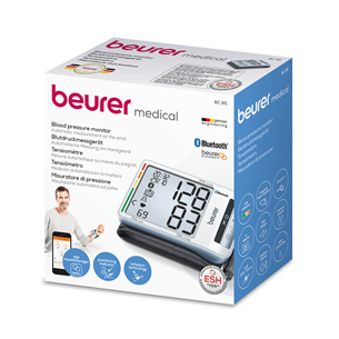 Beurer BC 87 Bluetooth, baltas- Kraujospūdžio matuoklis