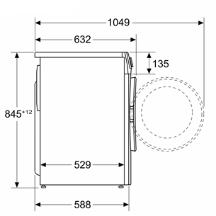 Bosch Series 6, 10 kg, depth 58.8 cm, 1400 rpm - Front load washing machine