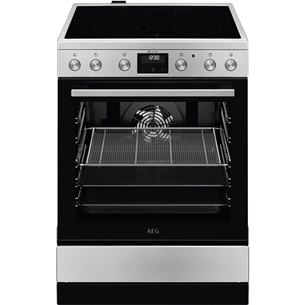 AEG 5000 Surround Cook, 73 л, ширина 60 см, нерж. сталь - Керамическая плита CCB6446CBM