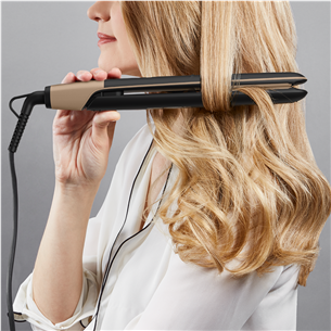 Rowenta Express Shine, black/golden - Straightener