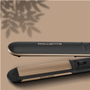 Rowenta Express Shine, black/golden - Straightener