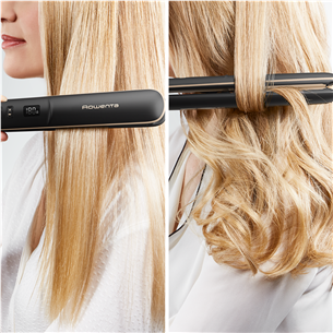 Rowenta Express Shine, black/golden - Straightener