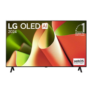 LG OLED AI B4, 55'', OLED, 4K UHD, black - TV OLED55B43LA.AEU