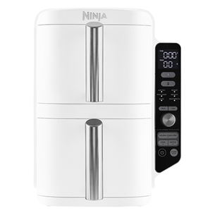 Karšto oro gruzdintuvė Ninja SL400EU Double Stack XL, 9,5 l, 2470 W, pilka SL400EUWH