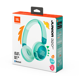 JBL Junior 320BT, green - Wireless headphones