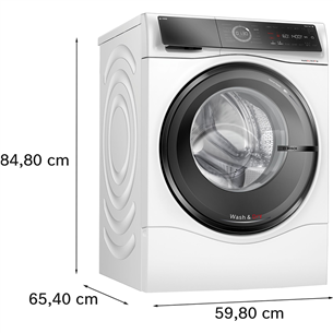 Bosch, Series 8, i-Dos, 10.5 kg/6 kg, depth 62.2 cm, 1400 rpm - Skalbimo mašina - džiovyklė