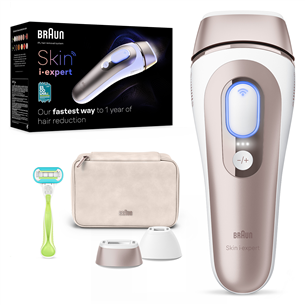 Braun IPL Skin i-Expert Pro 7 PL7147, baltas/auksinis - Fotoepiliatorius PL7147