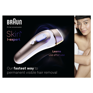 Braun IPL Skin i-Expert Pro 7 PL7147, baltas/auksinis - Fotoepiliatorius