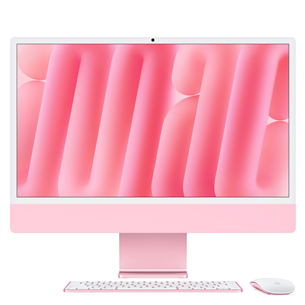 Apple iMac 24" (2024), M4 10C/10C, 16 ГБ, 256 ГБ, SWE, розовый - Настольный компьютер "все в одном" MWV43KS/A