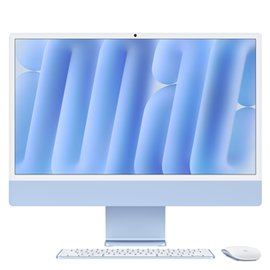 Apple iMac 24" (2024), M4 10C/10C, 16 GB, 256 GB, ENG, blue - All-in-one PC MWV13ZE/A