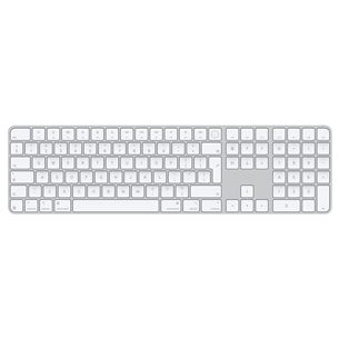 Magic Keyboard with Touch ID and Numeric Keypad, ENG, белый - Беспроводная клавиатура MXK73Z/A