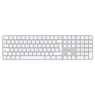 Magic Keyboard with Touch ID and Numeric Keypad, SWE, white - Wireless keyboard