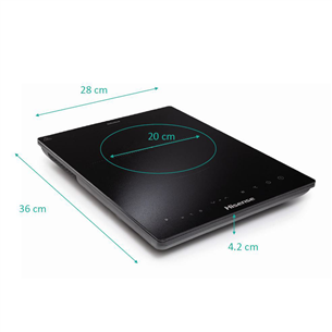 Hisense, 2000 W, black - Single Induction Cooking Plate