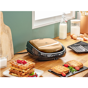 Tefal Snack Time Coppertinto, 700 W, copper - Sandwich and waffel maker