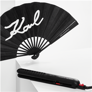 Rowenta x KARL LAGERFELD Optiliss, black - Hair straightener