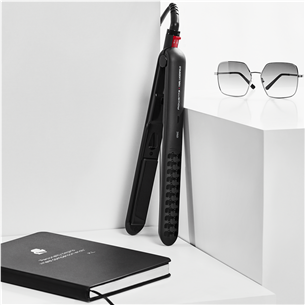 Rowenta x KARL LAGERFELD Optiliss, black - Hair straightener