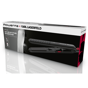 Rowenta x KARL LAGERFELD Optiliss, black - Hair straightener