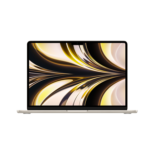 Nešiojamas kompiuteris Apple MacBook Air 13 (2022), M2 8C/8C, 8GB, 256GB, ENG, starlight MC7W4ZE/A