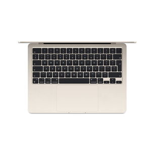 Apple MacBook Air 13'' (2024), M3 8C/10C, 16 GB, 512 GB, RUS, starlight - Nešiojamas kompiuteris