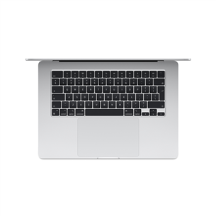 Nešiojamas kompiuteris Apple MacBook Air 15'' (2024), M3 8C/10C, 16 GB, 256 GB, RUS, silver